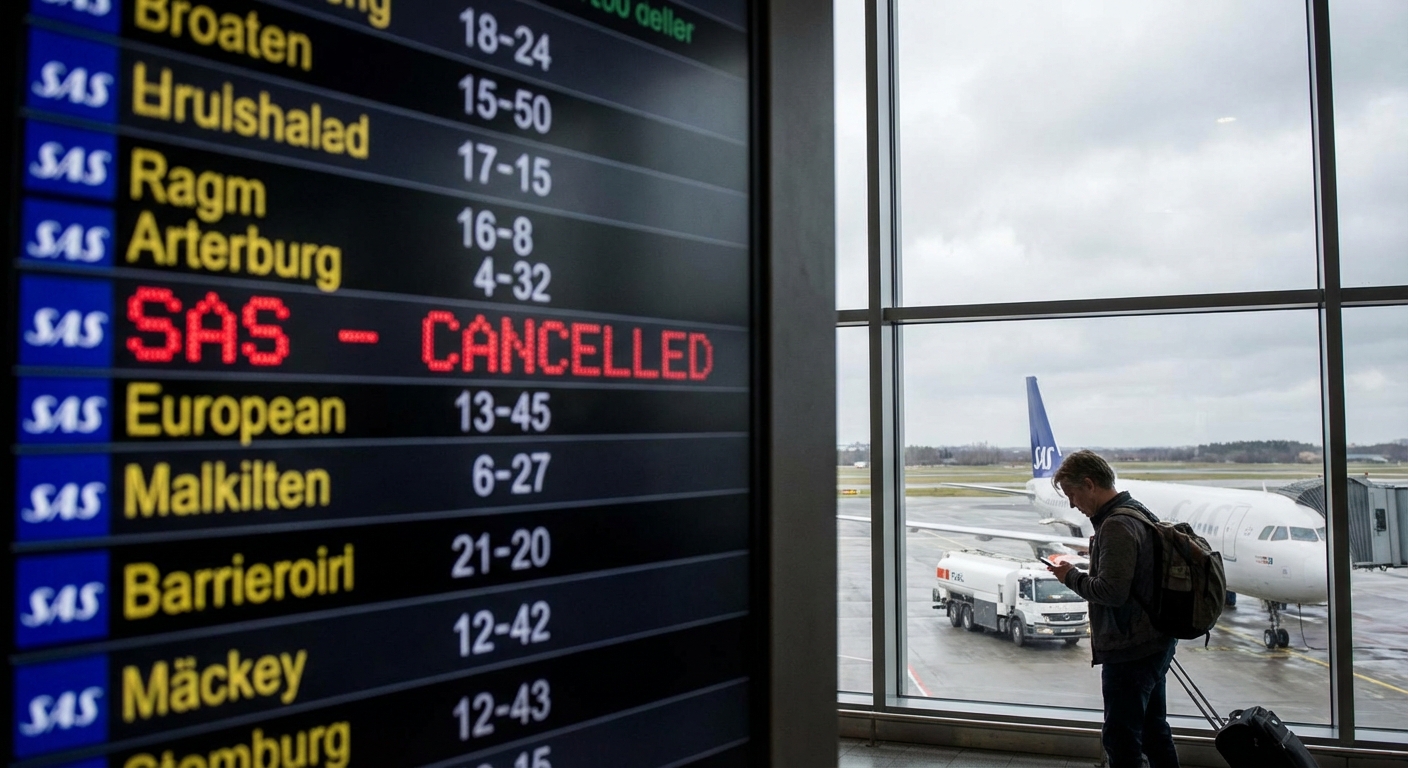 SAS annulliert 1.000 Flüge: Was Reisende jetzt wissen müssen